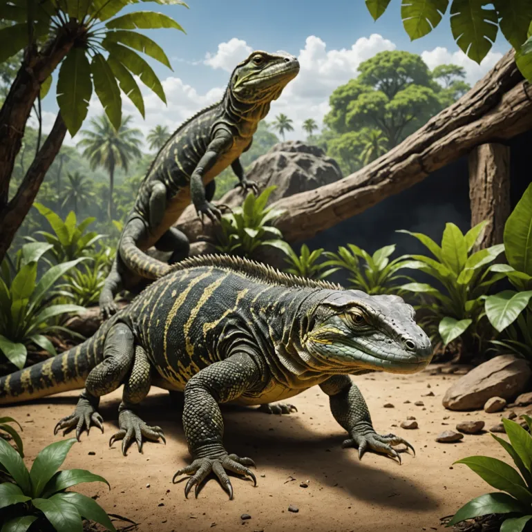 Самые большие домашние ящерицы: Вараны и игуаны – ваш гид в мире гигантов