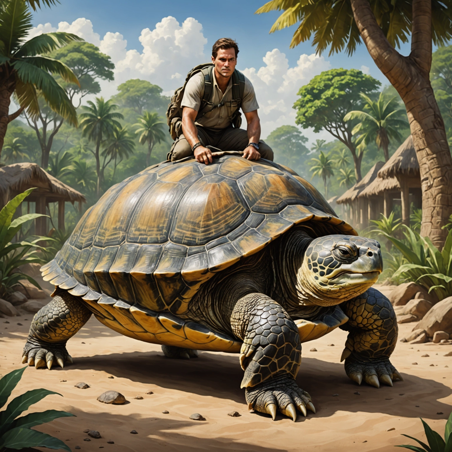 Самые большие домашние черепахи: Слоновая и шпороносная