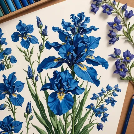 Синий цветок: символ редкости и вдохновения в природе и искусстве
